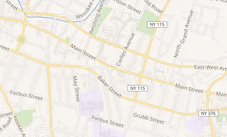 map of 646 Main st Poughkeepsie, NY 12601