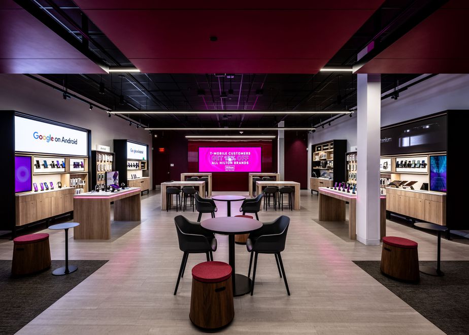 Interior photo of T-Mobile Store at Alderwood Mall, Lynnwood, WA