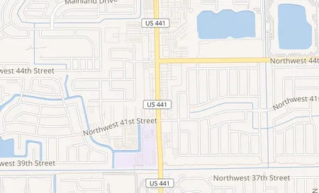 map of 4182 N. State Road 7 Lauderdale Lakes, FL 33319