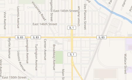 map of 238 E. 147th Street Harvey, IL 60426