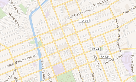 map of 21 S George St York, PA 17401