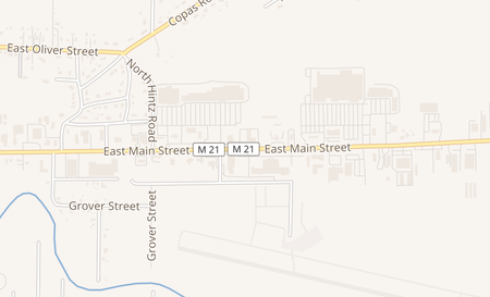 map of 740 Perry Ave Big Rapids, MI 49307