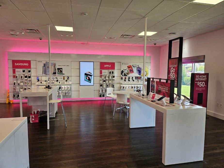 Interior photo of T-Mobile Store at Dixie Hwy at The Waterson, Louisville, KY