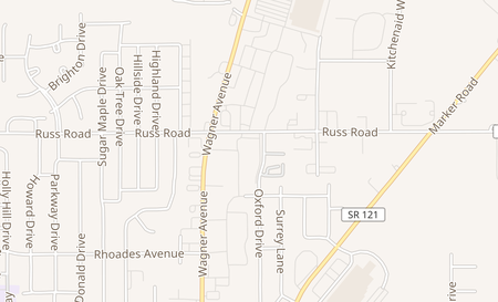 map of 695 Wagner Ave Greenville, OH 45331