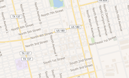 map of 318 N Austin Lamesa, TX 79331