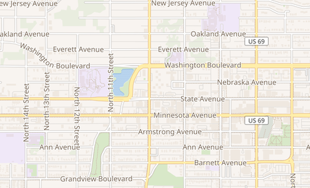 map of 615 Central Ave Kansas City, KS 66102