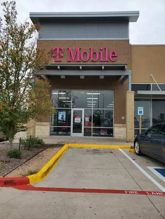 Exterior photo of T-Mobile store at W Villa Maria Rd & Hidden Hollow Cir, Bryan, TX