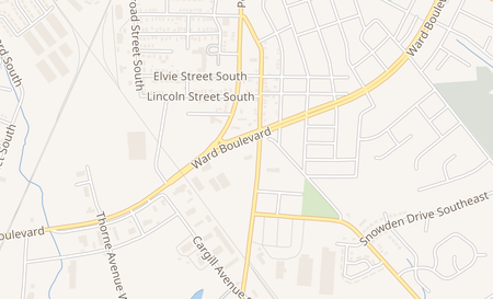 map of 6407 Ward Blvd B Wilson, NC 27893
