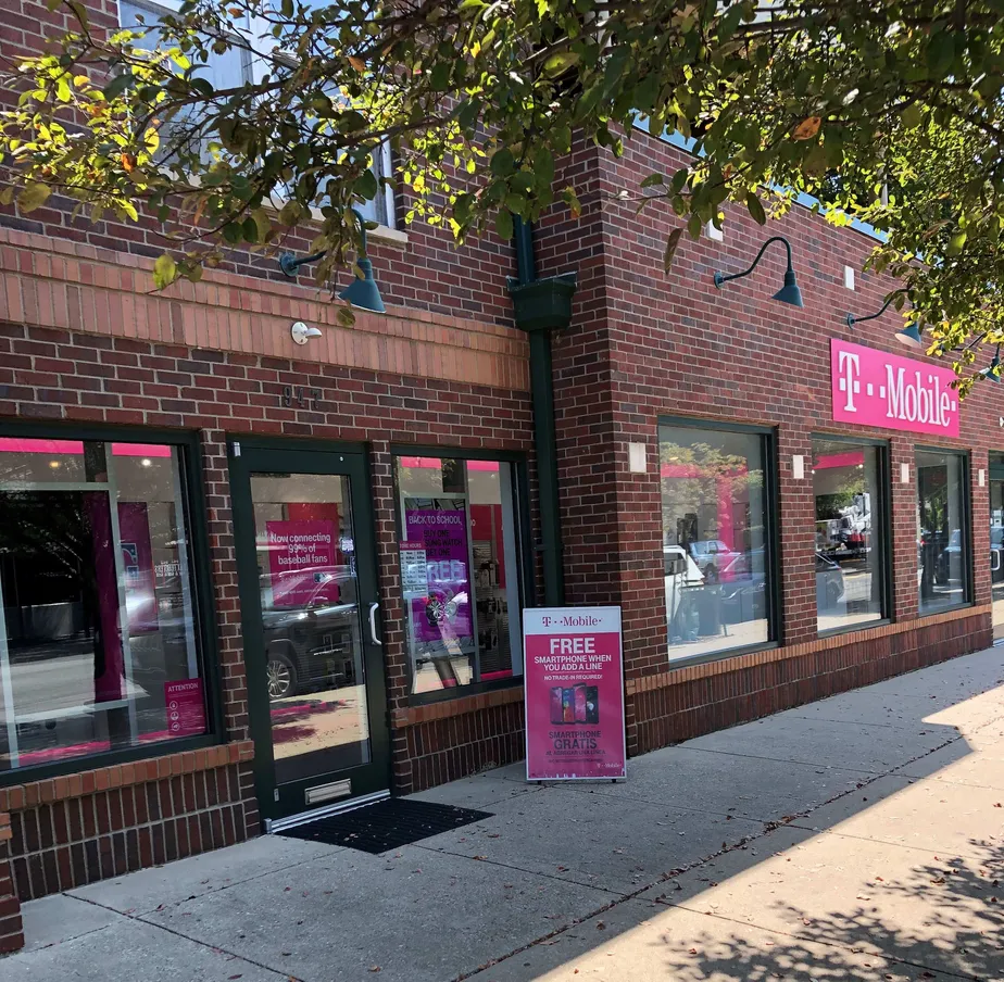 Exterior photo of T-Mobile store at Baxter Ave & Morton Ave, Louisville, KY