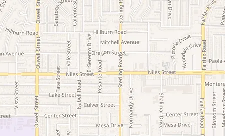map of 3806 Niles St E-5 Bakersfield, CA 93306