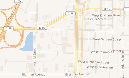 map of 1324 W Hudson Dr Litchfield, IL 62056