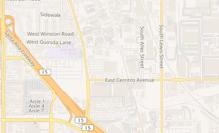map of 1440 S Anaheim Blvd # A25 Anaheim, CA 92805