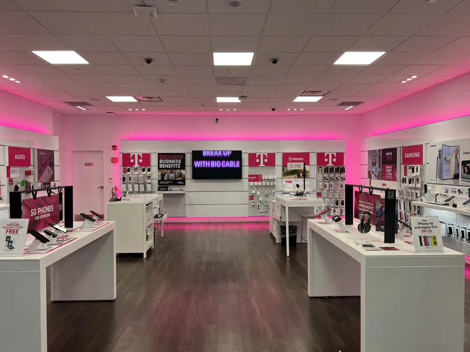 Interior photo of T-Mobile Store at Emerald Square, North Attleboro, MA