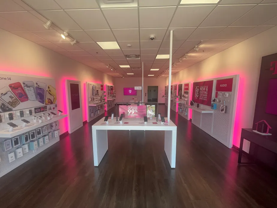 Interior photo of T-Mobile Store at Strawflower Village, Half Moon Bay, CA