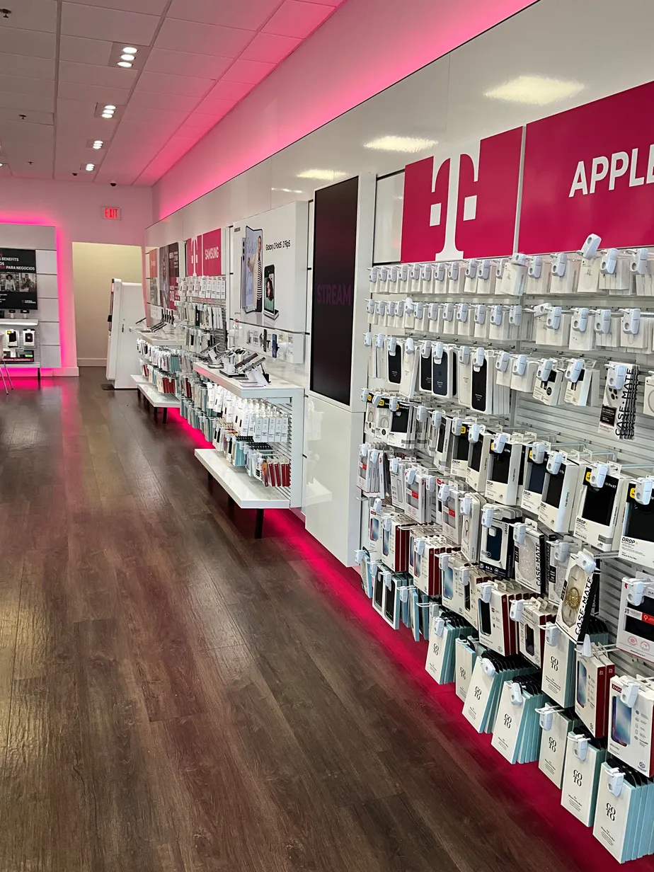 Interior photo of T-Mobile Store at I-45 & Crosstimbers, Houston, TX