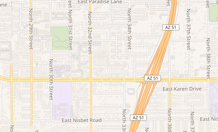 map of 3202 E Greenway Rd 1605 Phoenix, AZ 85032