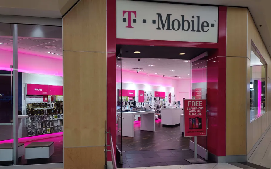 Exterior photo of T-Mobile store at Meadowood Mall (reno) 2, Reno, NV