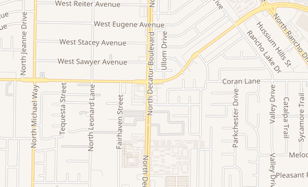 map of 1940 N. Decatur Blvd Suite 160 Las Vegas, NV 89108