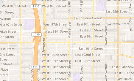 map of 105 W Century Blvd Suite 103 Los Angeles, CA 90003
