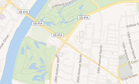 map of 2720 Clarksville Pike Ste 105 Nashville, TN 37208