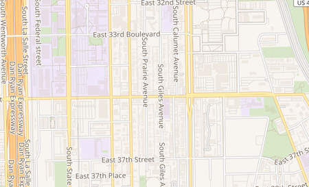 map of 248 E 35th St Chicago, IL 60616