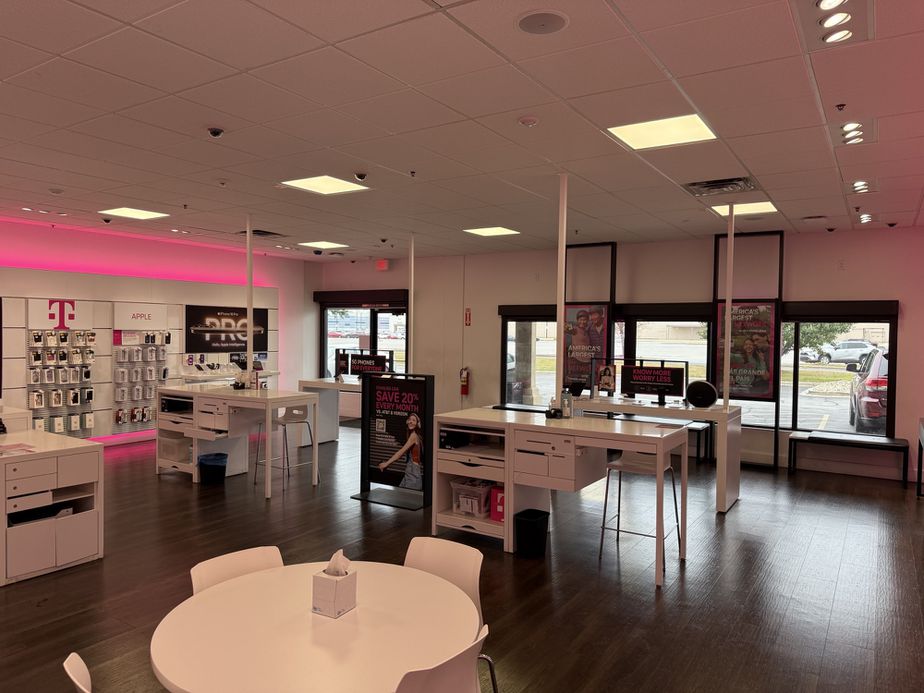 Interior photo of T-Mobile Store at Hammond Mills, Hammond, IN