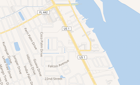 map of 2102 S. Ridgewood Ave. Suite 1B Edgewater, FL 32141