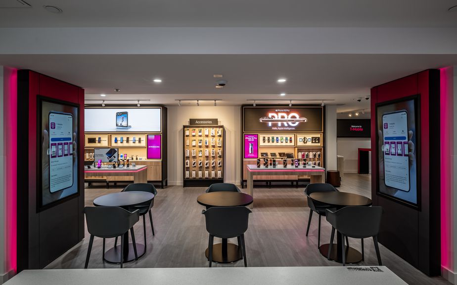 Interior photo of T-Mobile Store at 6th & Pine, Seattle, WA