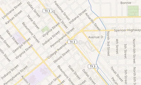 map of 1402 Houston Blvd South Houston, TX 77587