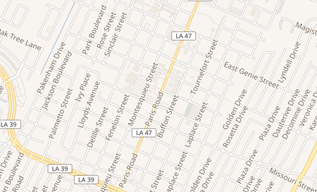 map of 3220 Paris Road Chalmette, LA 70043