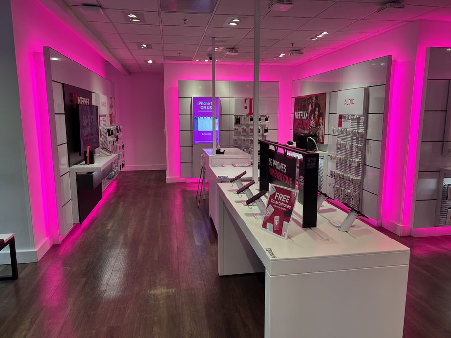 Interior photo of T-Mobile Store at Broadway & Alder, Portland, OR