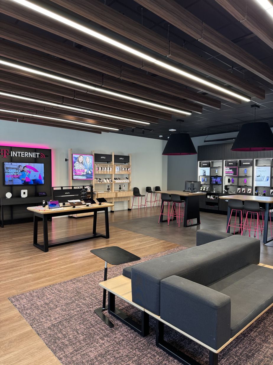 Interior photo of T-Mobile Store at E Round Grove Rd & Vista Ridge Mall, Lewisville, TX