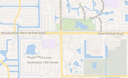 map of 8086 W. McNab Rd. North Lauderdale, FL 33068
