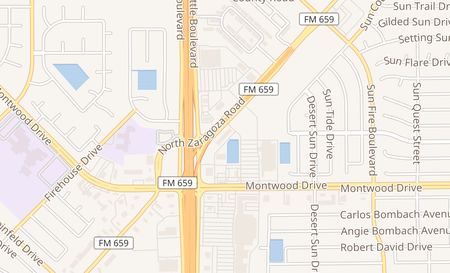 map of 1920 N Zaragoza Rd 106 El Paso, TX 79938