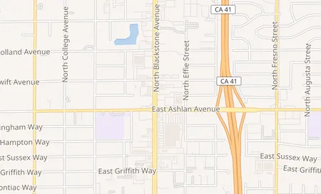 map of 4250 N. Blackstone Avenue Fresno, CA 93726