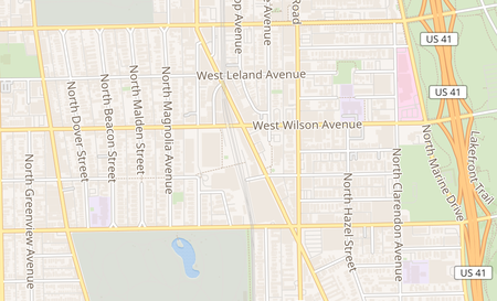 map of 4538 N Broadway St Chicago, IL 60640