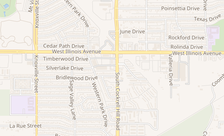 map of 2475 S Cockrell Hill Rd Ste 700 Dallas, TX 75211