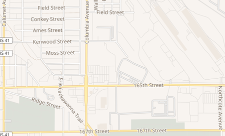 map of 6413 Columbia Ave. Hammond, IN 46320