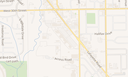 map of 2802 Lafayette Rd 16 Indianapolis, IN 46222