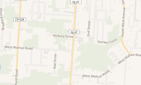 map of 942 S Delsea Drive Vineland, NJ 08360