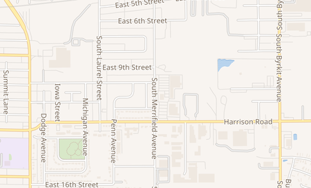 map of 918 S Merrifield Ave Mishawaka, IN 46544