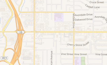 map of 2100 Lindsey St Norman, OK 73069
