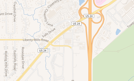 map of 8801 US Highway 24 W Fort Wayne, IN 46804