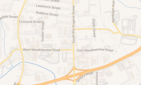 map of 2706 South Elm-Eugene St Greensboro, NC 27406