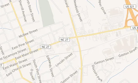 map of 1204 E Main St Lincolnton, NC 28092