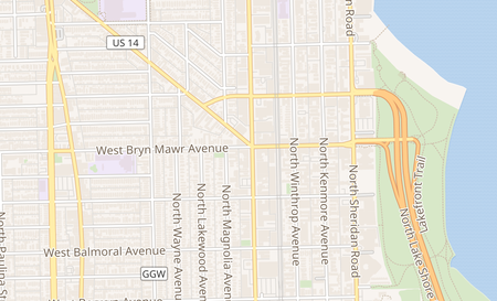 map of 5556 N Broadway Chicago, IL 60640