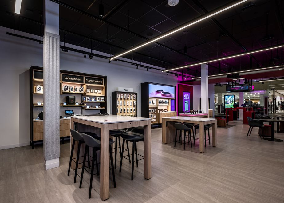 Interior photo of T-Mobile Store at Alderwood Mall, Lynnwood, WA