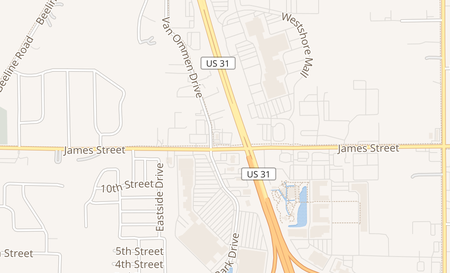 map of 12465 James St 40 Holland, MI 49424