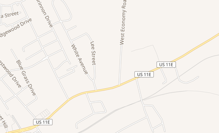 map of 305 W Economy Road Morristown, TN 37814
