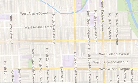 map of 3427 West Lawrence Ave Chicago, IL 60625